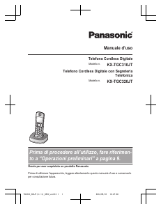 Manuale Panasonic KX-TGC320JT Telefono senza fili