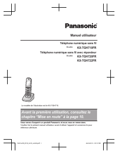 Mode d’emploi Panasonic KX-TGH720FR Téléphone sans fil