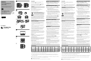 Manuale Sony SAL85F14Z Obiettivo