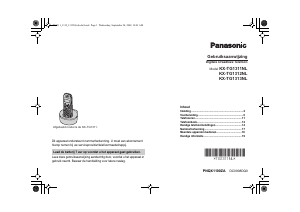 Handleiding Panasonic KX-TG1313NL Draadloze telefoon