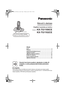 Manuál Panasonic KX-TG1103CE Bezdrátový telefon