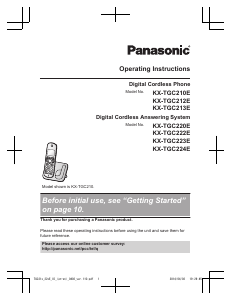 Handleiding Panasonic KX-TGC224E Draadloze telefoon