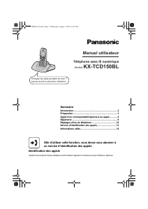 Mode d’emploi Panasonic KX-TCD150BL Téléphone sans fil