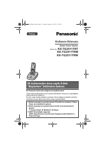 Kullanım kılavuzu Panasonic KX-TG2511TRW Kablosuz telefon