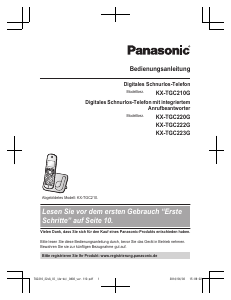 Bedienungsanleitung Panasonic KX-TGC210G Schnurlose telefon
