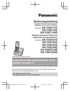 Bedienungsanleitung Panasonic KX-TG6724GS Schnurlose telefon