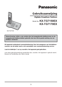 Handleiding Panasonic KX-TG7150EX Draadloze telefoon