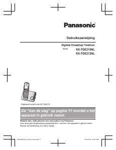 Handleiding Panasonic KX-TGE212NL Draadloze telefoon