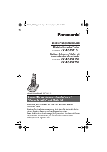 Bedienungsanleitung Panasonic KX-TG2521SL Schnurlose telefon