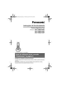 Manual Panasonic KX-TGB213SP Telefone sem fio