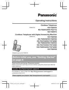 Handleiding Panasonic KX-TGD432 Draadloze telefoon