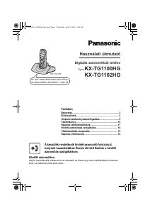 Használati útmutató Panasonic KX-TG1100HG Vezeték nélküli telefon