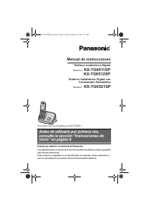 Manual de uso Panasonic KX-TG6512SP Teléfono inalámbrico