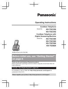 Handleiding Panasonic KX-TGC364 Draadloze telefoon