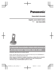 Használati útmutató Panasonic KX-TGC310PD Vezeték nélküli telefon