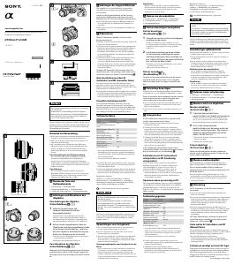 Manuale Sony SAL35F18 Obiettivo