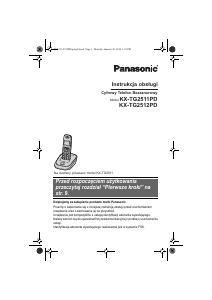 Instrukcja Panasonic KX-TG2512PD Telefon bezprzewodowy