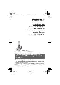 Manuale Panasonic KX-TG7521JT Telefono senza fili