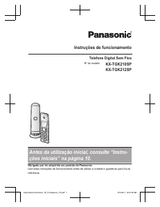 Manual Panasonic KX-TGK210SP Telefone sem fio