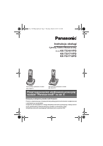 Instrukcja Panasonic KX-TG1712PD Telefon bezprzewodowy
