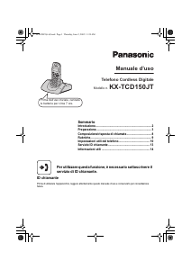 Manuale Panasonic KX-TCD152JT Telefono senza fili