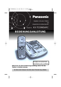 Bedienungsanleitung Panasonic KX-TCD965 Schnurlose telefon