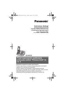 Instrukcja Panasonic KX-TG6561PD Telefon bezprzewodowy