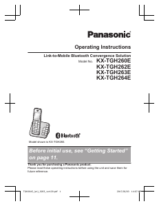 Handleiding Panasonic KX-TGH264E Draadloze telefoon