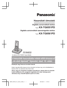 Használati útmutató Panasonic KX-TG8551PD Vezeték nélküli telefon