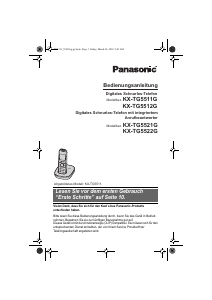 Bedienungsanleitung Panasonic KX-TG5522G Schnurlose telefon
