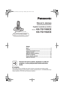 Manuál Panasonic KX-TG1102CE Bezdrátový telefon