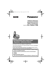 Kullanım kılavuzu Panasonic KX-TG8521TRB Kablosuz telefon
