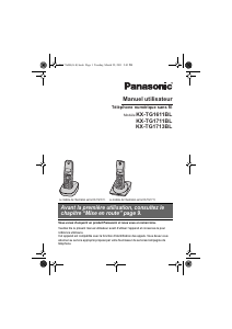 Mode d’emploi Panasonic KX-TG1713BL Téléphone sans fil