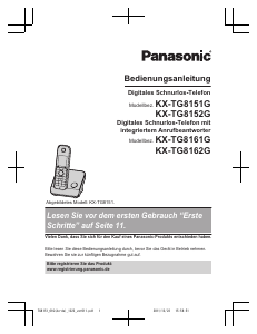 Bedienungsanleitung Panasonic KX-TG8161G Schnurlose telefon