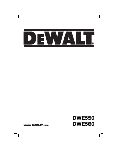 Käyttöohje DeWalt DWE560 Pyörösaha