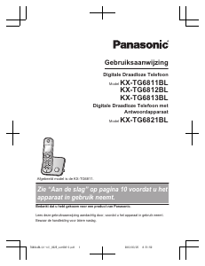 Handleiding Panasonic KX-TG6813BL Draadloze telefoon