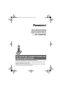 Handleiding Panasonic KX-TG8051BL Draadloze telefoon