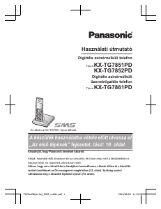 Használati útmutató Panasonic KX-TG7851PD Vezeték nélküli telefon
