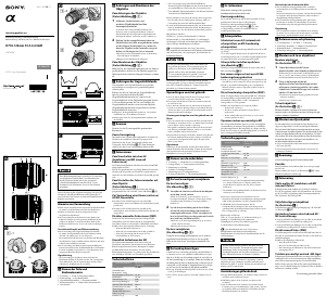 Manuale Sony SAL18135 Obiettivo