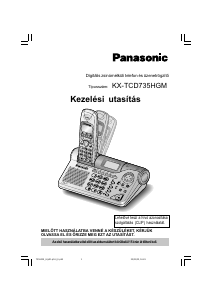 Használati útmutató Panasonic KX-TCD735HGM Vezeték nélküli telefon