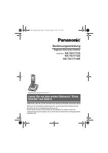 Bedienungsanleitung Panasonic KX-TG1711AR Schnurlose telefon