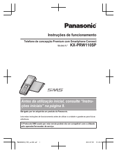 Manual Panasonic KX-PRW110SP Telefone sem fio