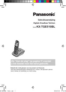 Handleiding Panasonic KX-TGE510BL Draadloze telefoon