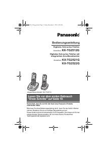 Bedienungsanleitung Panasonic KX-TG2512G Schnurlose telefon