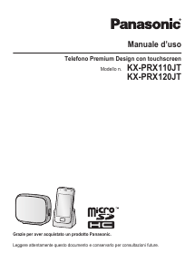 Manuale Panasonic KX-PRX110JT Telefono senza fili