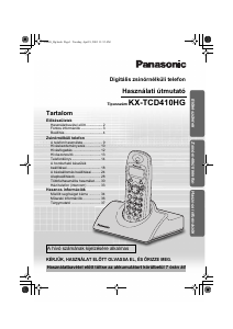 Használati útmutató Panasonic KX-TCD410HGM Vezeték nélküli telefon
