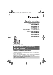 Manual Panasonic KX-TG6523E Wireless Phone
