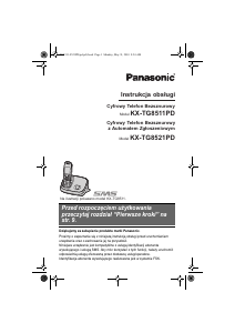 Instrukcja Panasonic KX-TG8521PD Telefon bezprzewodowy