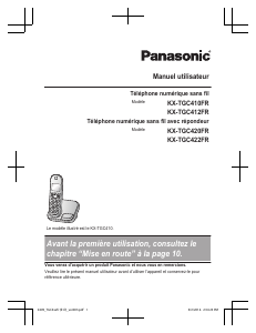 Mode d’emploi Panasonic KX-TGC422FR Téléphone sans fil