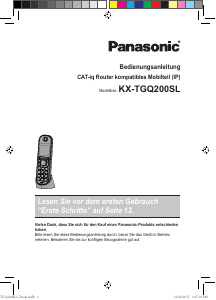 Bedienungsanleitung Panasonic KX-TGQ200SL Schnurlose telefon